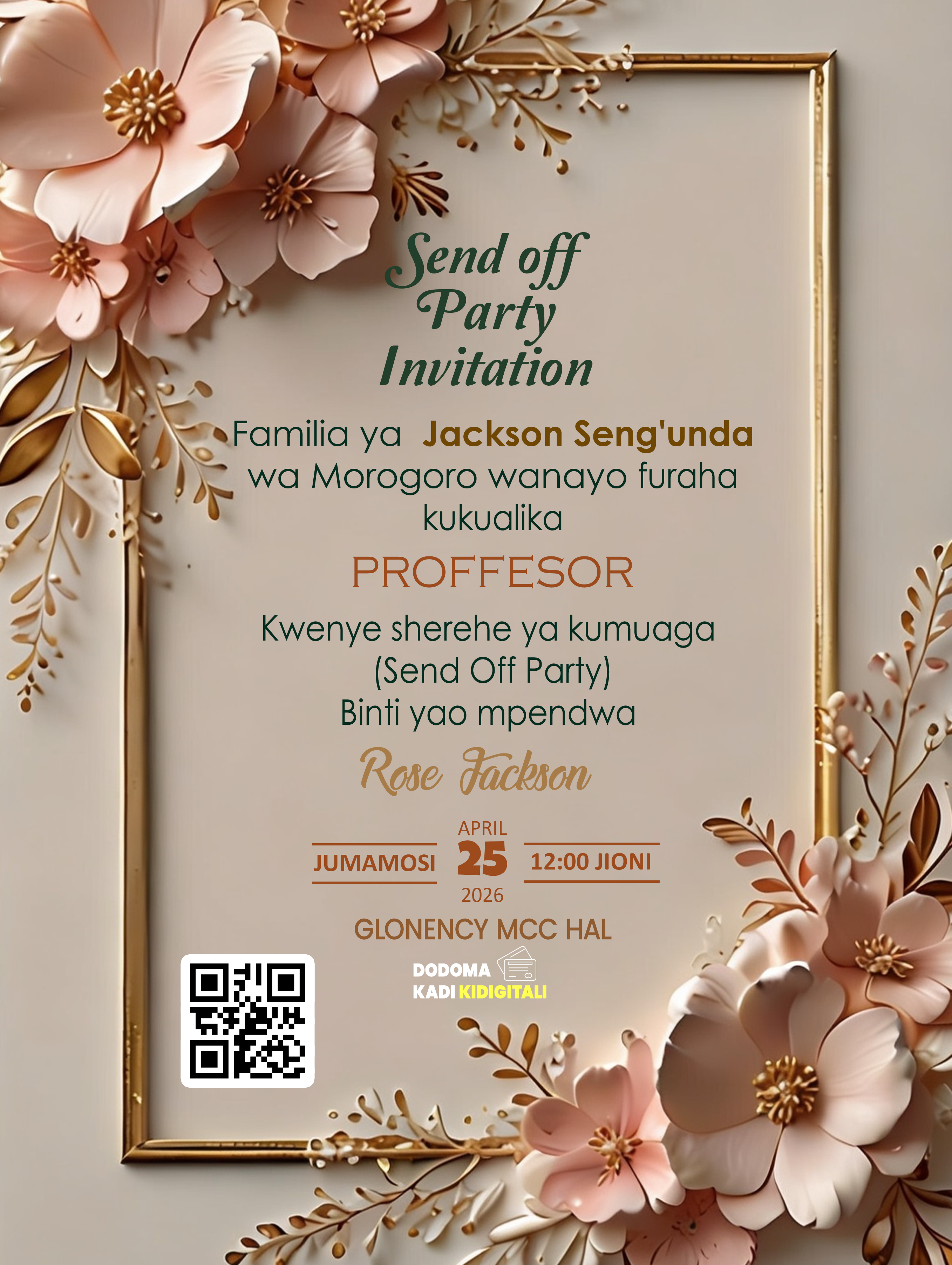 Rose Send Off